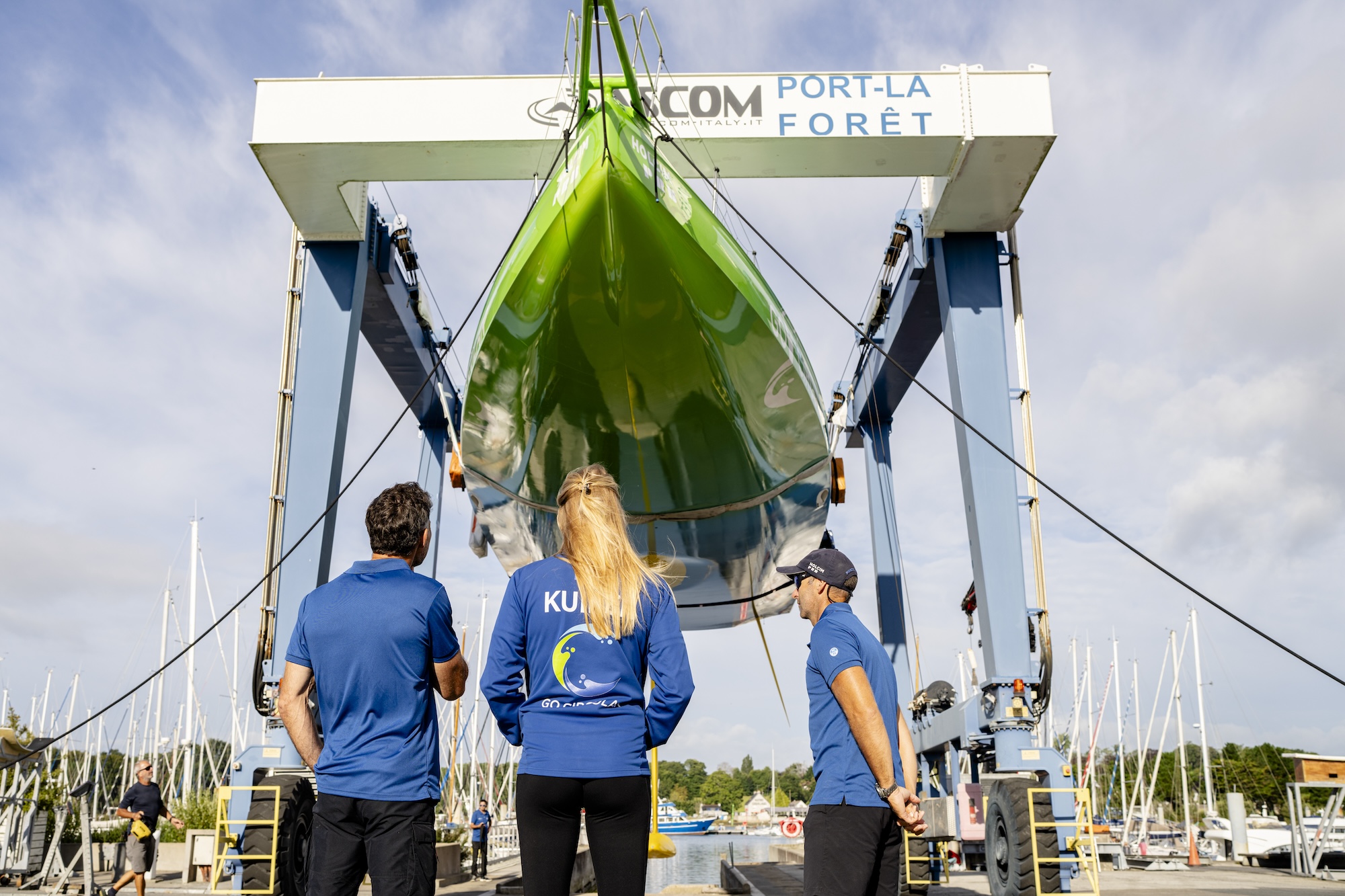 La remise à l’eau d’Holcim-PRB symbolise la dernière ligne droite vers le Vendée Globe pour Nicolas Lunven